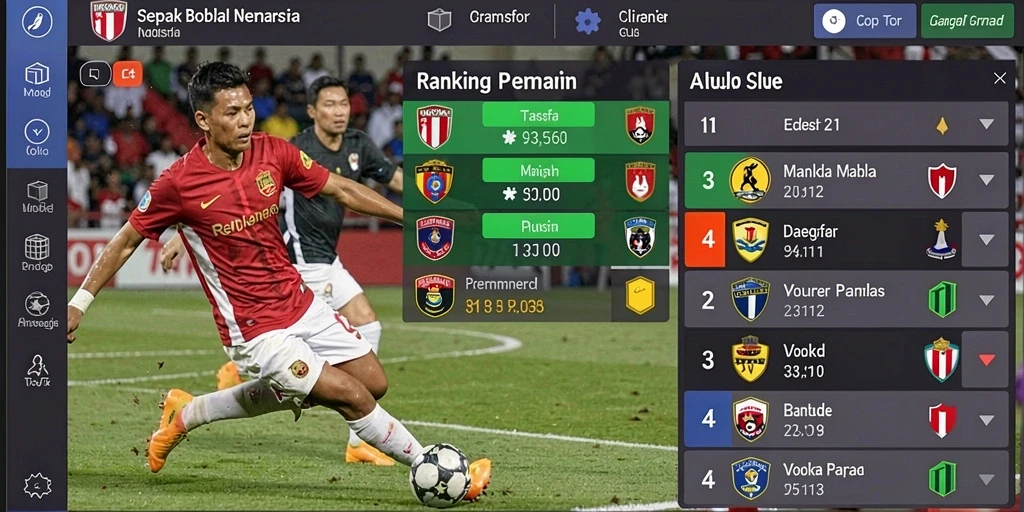 Tampilan grafis yang memukau saat pertandingan.