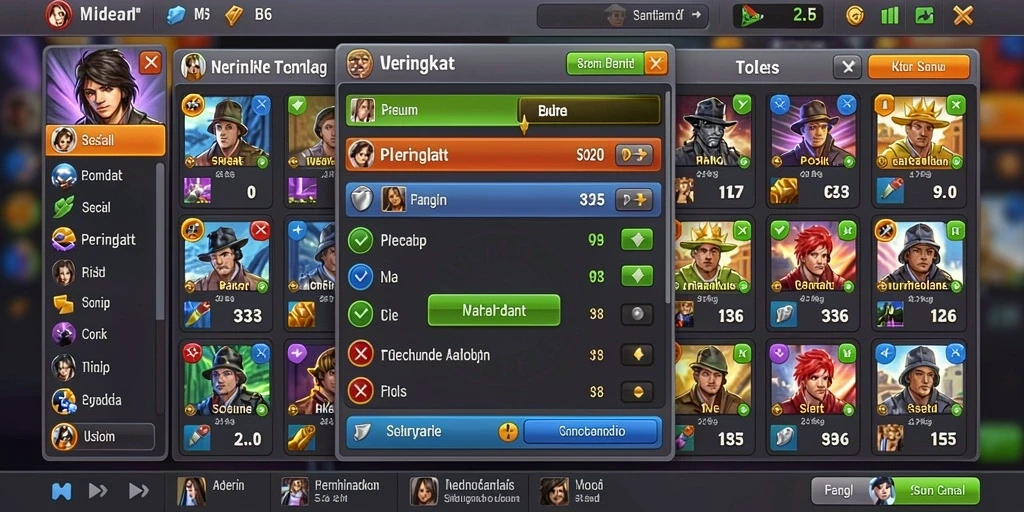 Tampilan menu utama yang menarik.
