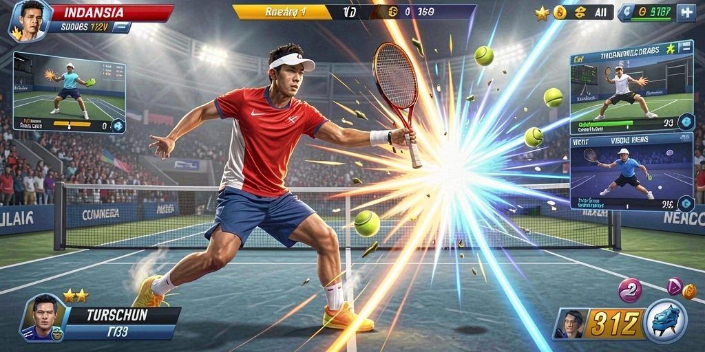 Screenshot menunjukkan grafis memukau dalam game.