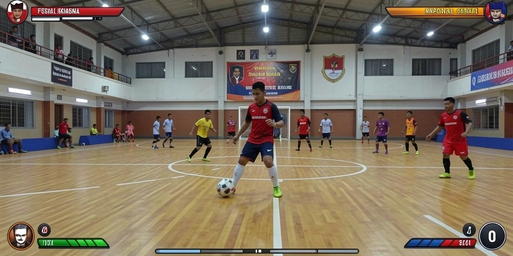Menampilkan tampilan awal permainan yang menarik.