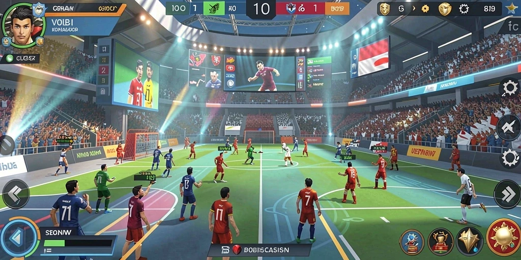 Gambar mesin slot yang menarik dan berwarna-warni.