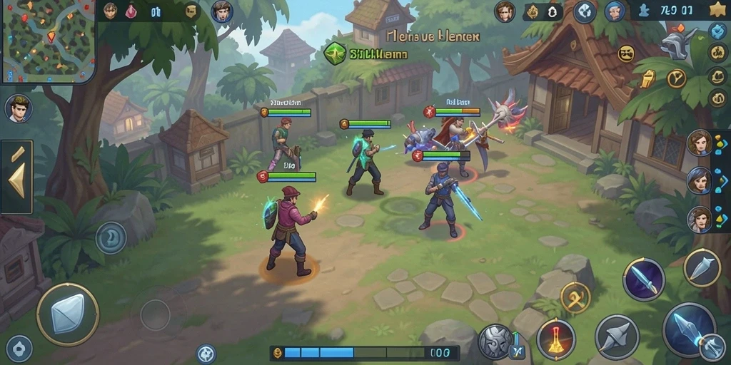 Screenshot menampilkan karakter utama di level baru.