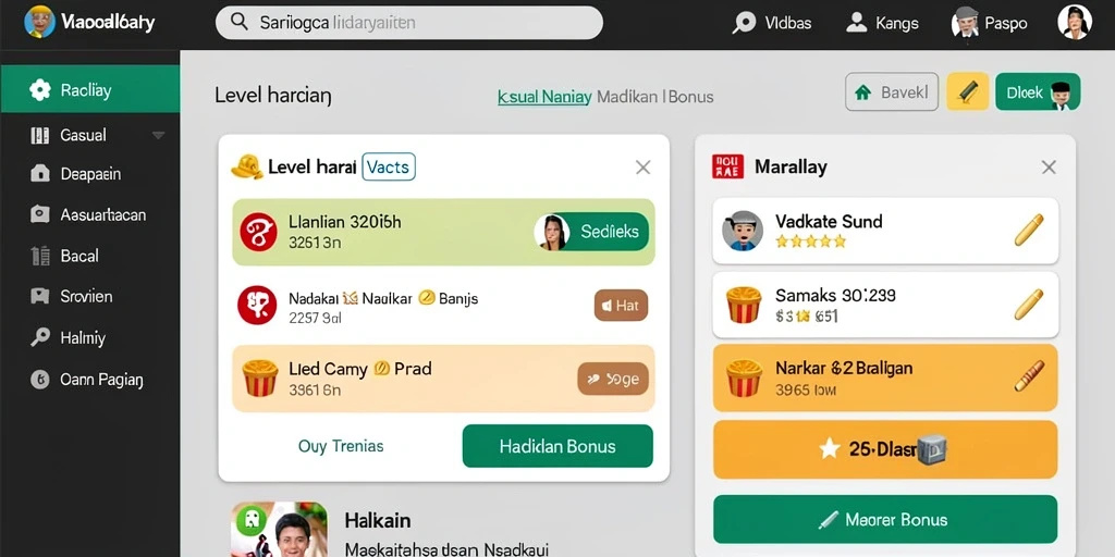 Tampilan antarmuka yang menarik dan modern.