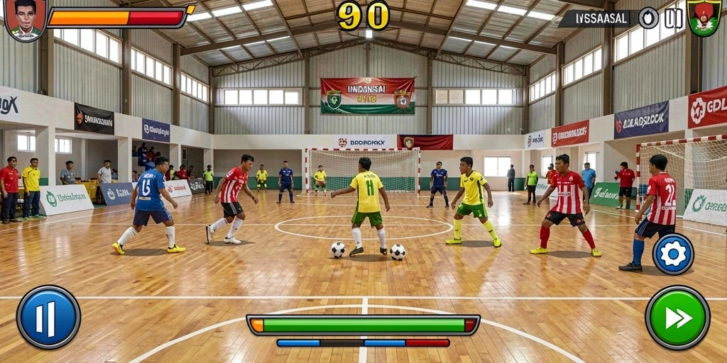 Tampilan utama game VT38 dengan karakter dan latar menawan.